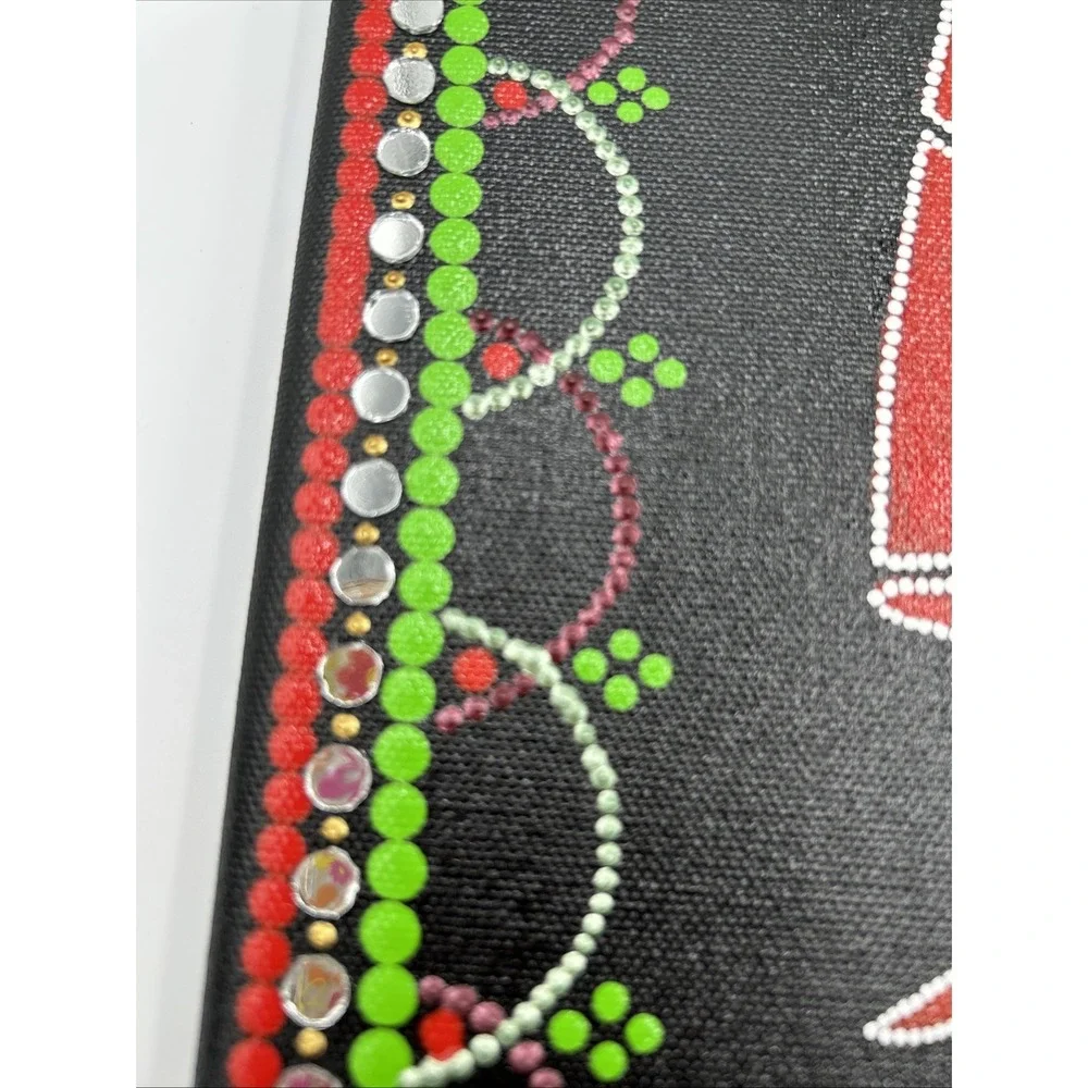 Hand designed Tribal Wall Art red and green
